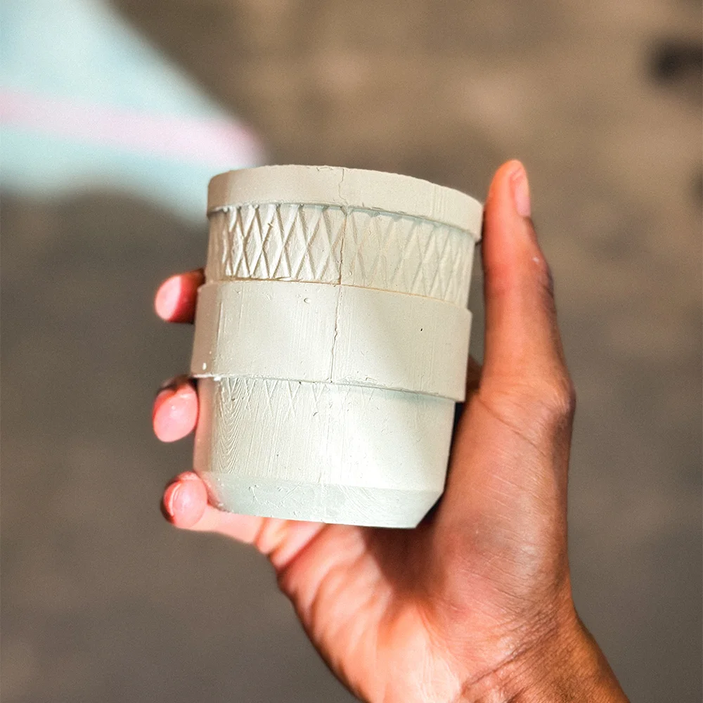 The PTTRN Cup v1 utilizing graphic design for ceramic
